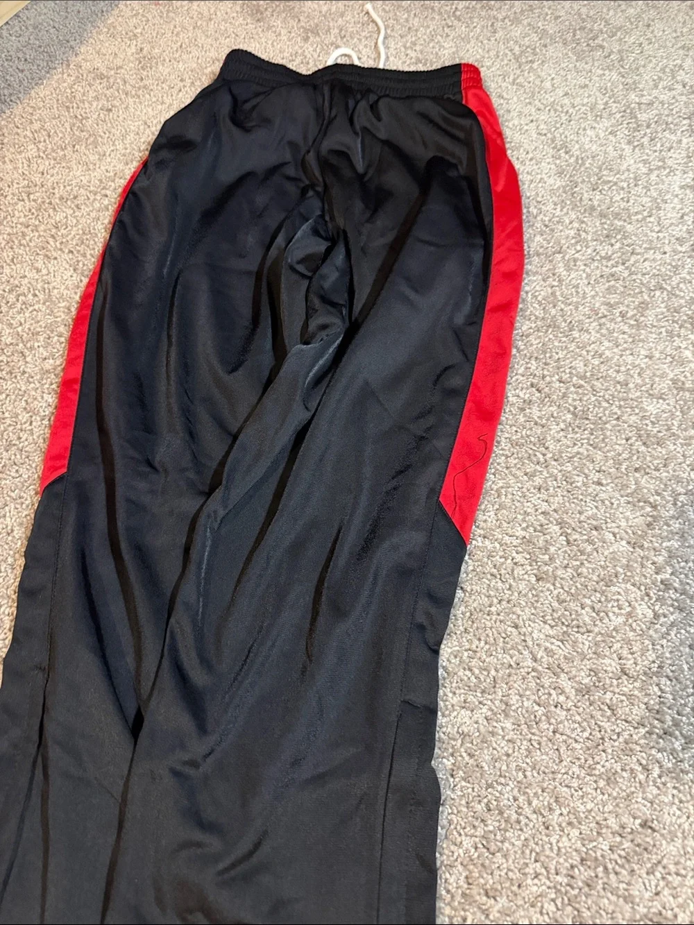 Kids Black and Red Athletic Track Pants